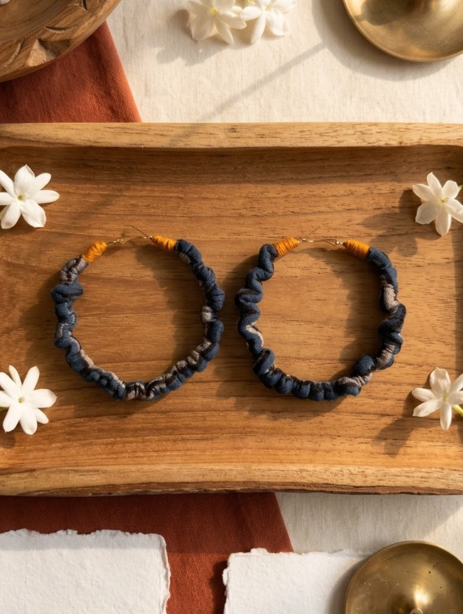Indigo Upcyled Earrings